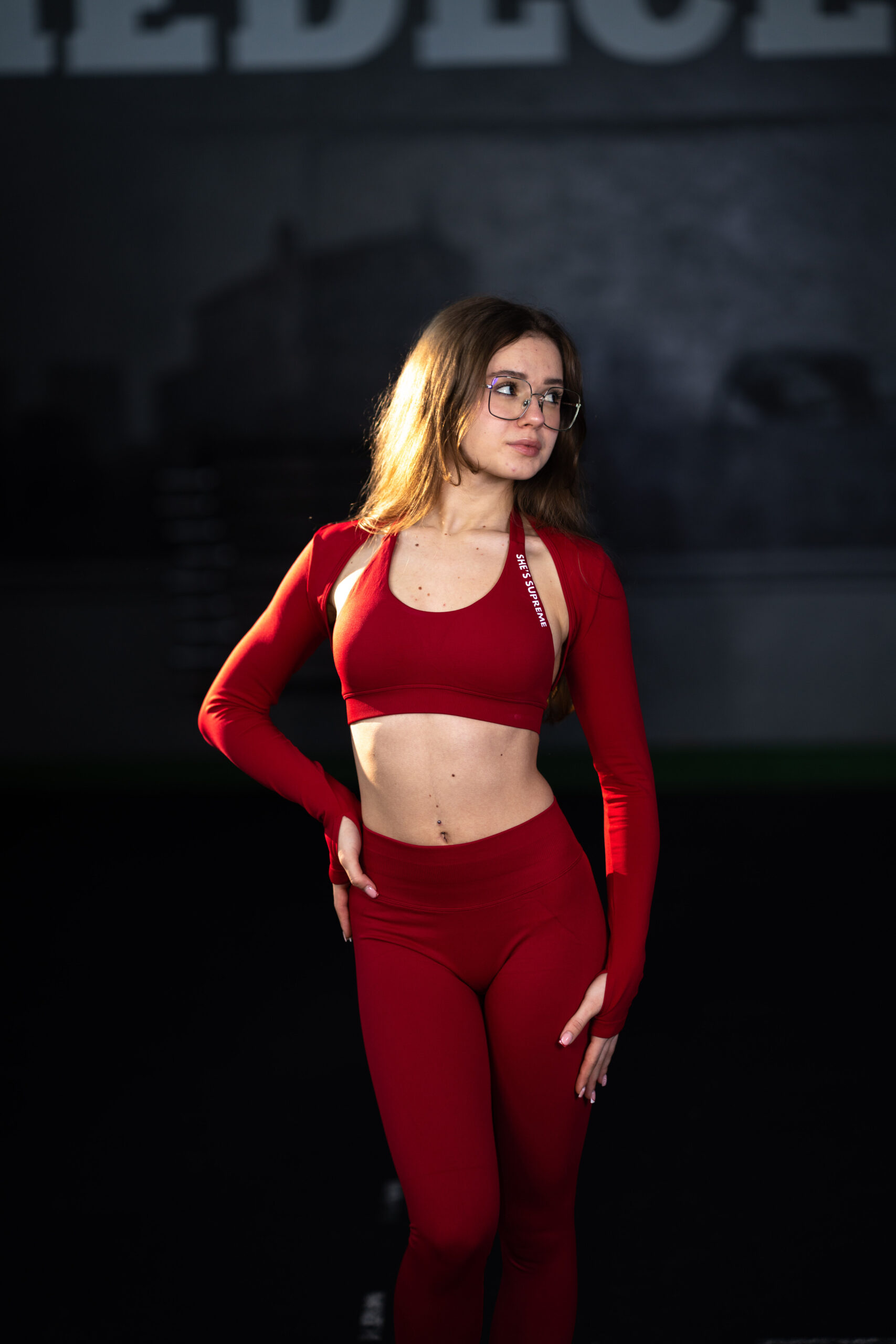 Leginsy – Cherry Red - obrazek 2