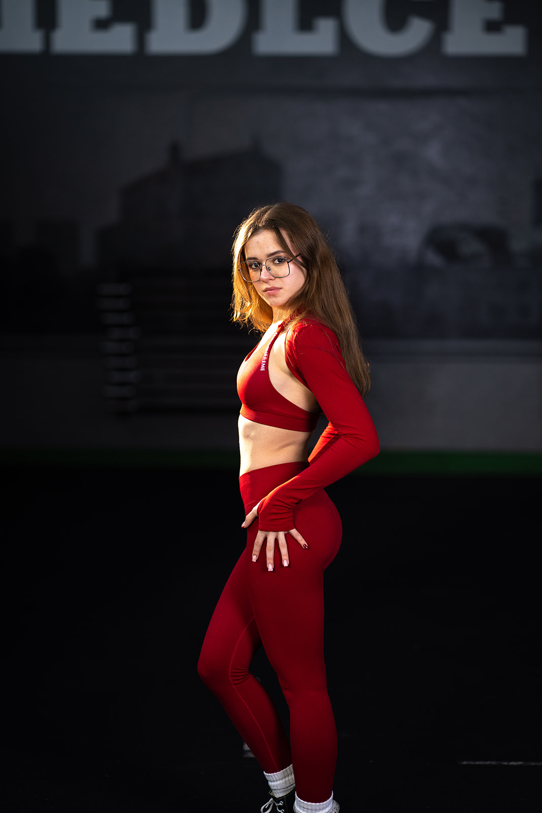 Leginsy – Cherry Red - obrazek 4